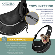 Load image into Gallery viewer, Pet Carrier Expandable Sling For Small Dogs And Cats Black: Red