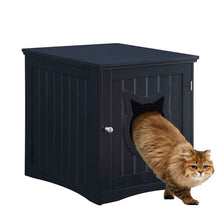 Load image into Gallery viewer, Cat House Side Table, Nightstand Pet House, Litter Box Enclosure