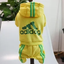 Load image into Gallery viewer, Adidog Pet Tracksuit | Sporty Dog Hoodie