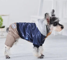 Load image into Gallery viewer, Leather Luxury Dog Overalls – Winter Parka for Small & Medium Dogs