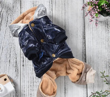 Load image into Gallery viewer, Leather Luxury Dog Overalls – Winter Parka for Small & Medium Dogs