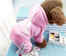 Load image into Gallery viewer, Adidog Pet Tracksuit | Sporty Dog Hoodie