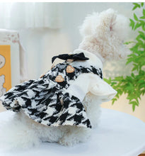 Load image into Gallery viewer, Black Pearl Elegance: Autumn & Winter Pet Princess Dress