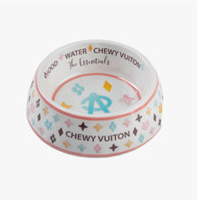 Load image into Gallery viewer, White Chewy Vuiton Bowl Set