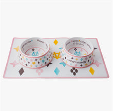 Load image into Gallery viewer, Chewy Vuiton Dog Placemat – Dine in Style