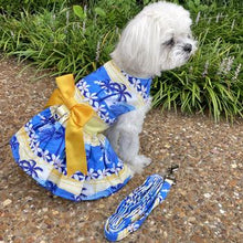 Load image into Gallery viewer, Catching Waves Dog Dress with Matching Leash