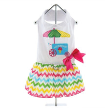 Load image into Gallery viewer, Ice Cream Cart Dress w/ Leash & D-Ring