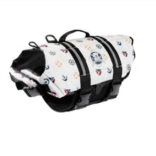 Load image into Gallery viewer, Dog Life Jacket- "Nautical" Pet Preserver by Paws Aboard - Dog Life Vest