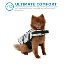 Load image into Gallery viewer, Dog Life Jacket- "Nautical" Pet Preserver by Paws Aboard - Dog Life Vest