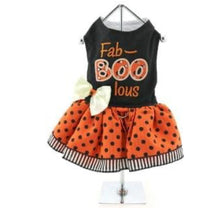 Load image into Gallery viewer, Halloween Fab-BOO-Lous Dog Harness Dress – Cute Costume for Halloween Pets