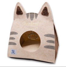Load image into Gallery viewer, Touchcat On-the-go Folding Kitty-Ear Cat Bed
