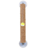 Load image into Gallery viewer, The Pet Life® 'Stick N' Claw Sisal Rope Toy Suction Cup Stick Cat Scratcher