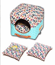 Load image into Gallery viewer, Touchdog Chirpin-Avery 2-in-1 Collapsible Dog House Bed