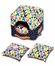 Load image into Gallery viewer, Touchdog Chirpin-Avery 2-in-1 Collapsible Dog House Bed