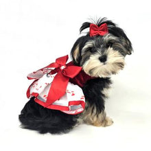 Load image into Gallery viewer, 🎀 Holiday Dog Harness Dress – Candy Canes