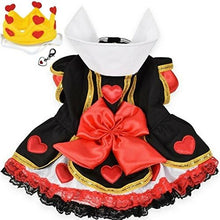 Load image into Gallery viewer, Royal Queen of Hearts Dog Costume – Dress & Crown Set