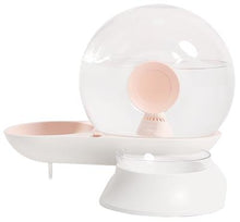 Load image into Gallery viewer, Pet Life® 'Auto-Myst' Snail-Shaped 2-in-1 Filtered Water and Food Bowl