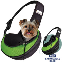 Load image into Gallery viewer, Pet Carrier Expandable Sling For Small Dogs And Cats Black: Red