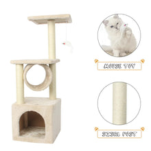 Load image into Gallery viewer, Ultimate Cat Haven: Tree House Tower for Endless Feline Fun!