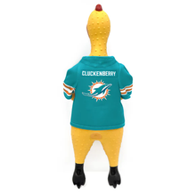 Load image into Gallery viewer, Miami Dolphins Rubber Chicken Pet Toy