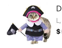 Load image into Gallery viewer, Purr-ate Adventure: The Cat Pirate Costume
