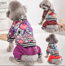 Load image into Gallery viewer, WaterWoofs: Designer Waterproof Dog Jacket Overalls
