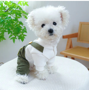 Corduroy Cozy Pet Jumpsuit:Autumn/Winter Collection