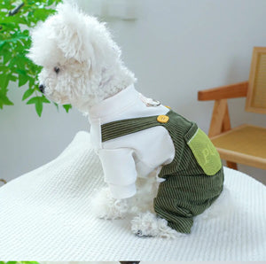 Corduroy Cozy Pet Jumpsuit:Autumn/Winter Collection