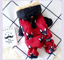 Load image into Gallery viewer, Winter Chic: French Bulldog Snow Down Jacket for Puppies and Pets&quot;
