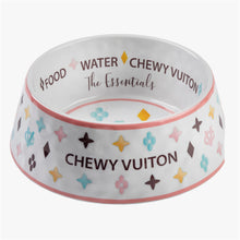 Load image into Gallery viewer, White Chewy Vuiton Bowl Set
