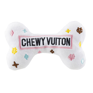 White Chewy Vuiton Bone Toys