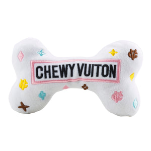 White Chewy Vuiton Bone Toys