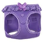 American River Choke Free Dog Harness Polka Dot Collection - Paisley Purple Polka Dot