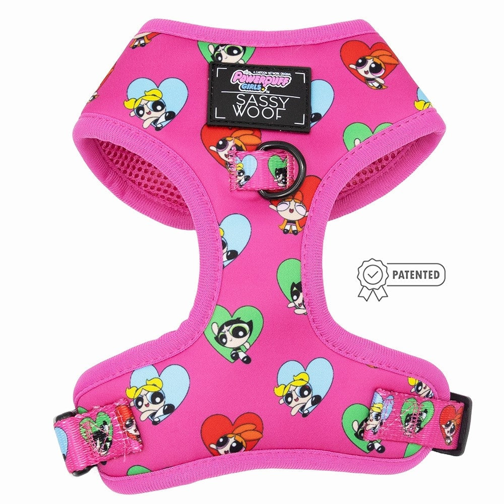 Dog Adjustable Harness - the Powerpuff Girls