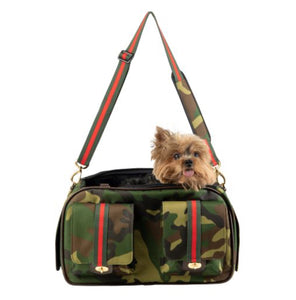 Marlee 2 Camo Bag  Designer Dog Carrier