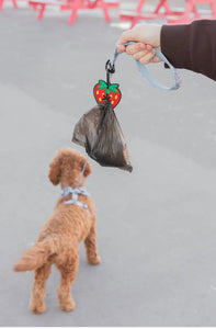 Strawberry Poopy Loop Waste Bag Holder