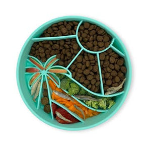 Loco Coco Interactive Slow Feeder Bowl Seafoam