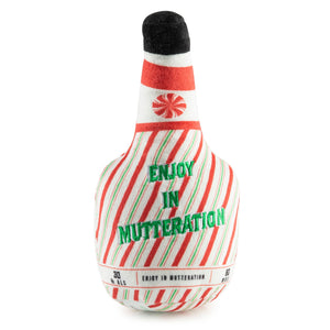 Puppermint Schnapps Bottle Plush Dog Toy – Festive Christmas Stocking Stuffer
