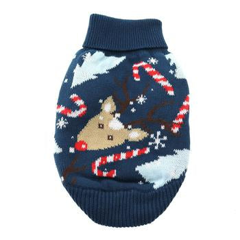 🎄 Combed Cotton Ugly Reindeer Holiday Dog Sweater