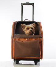 Load image into Gallery viewer, Orange Zest Rio Bag on Wheels – 3-in-1 Luxury Pet Carrier
