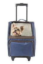 Load image into Gallery viewer, Rio Bag on Wheels - Navy – 3-in-1 Luxury Pet Carrier

