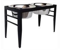 Load image into Gallery viewer, 🐶 Chariot Dog Diner – Modern Elevated Dog Feeder
