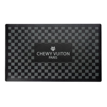 Load image into Gallery viewer, Black Checker Chewy Vuiton Placemat
