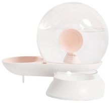 Load image into Gallery viewer, Pet Life® &#39;Auto-Myst&#39; Snail-Shaped 2-in-1 Filtered Water and Food Bowl
