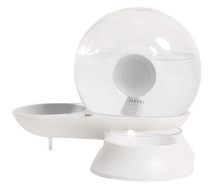 Pet Life® 'Auto-Myst' Snail-Shaped 2-in-1 Filtered Water and Food Bowl