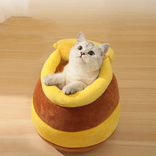 Load image into Gallery viewer, Adorable Honey Jar Theme Cat Bed
