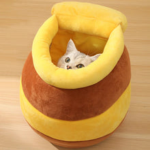 Load image into Gallery viewer, Adorable Honey Jar Theme Cat Bed
