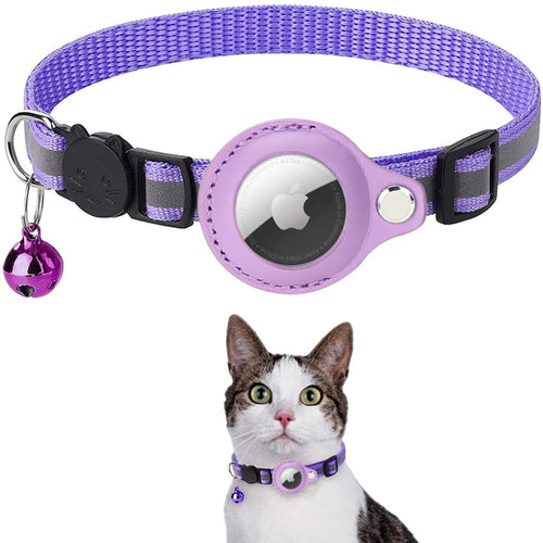 Reflective Airtag Case Collar for Cats and Dogs