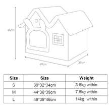 Load image into Gallery viewer, Removable Roof Plush Pet House
