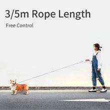 Load image into Gallery viewer, Automatic Retractable Lighting Dog Leash
